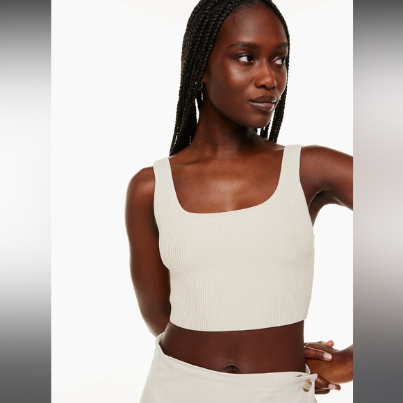 ARITZIA Sculpt Knit Cropped Tank Small - Picture 1 of 5